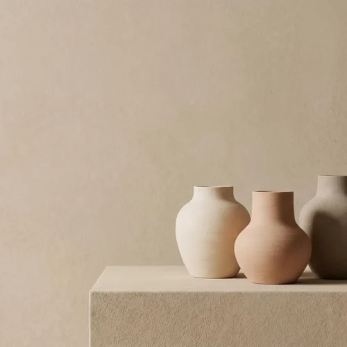 Ceramic Sand Texture Minimal Still Life Background