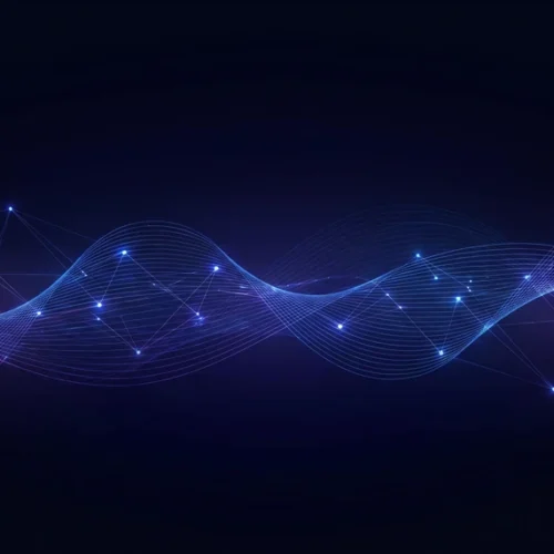 Data Wave Network Tech Abstract Background
