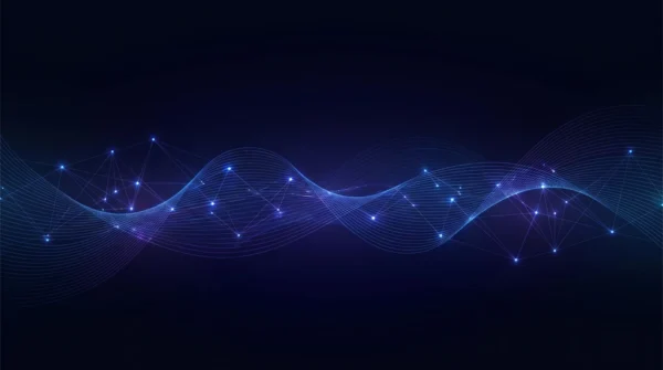 Data Wave Network Tech Abstract Background