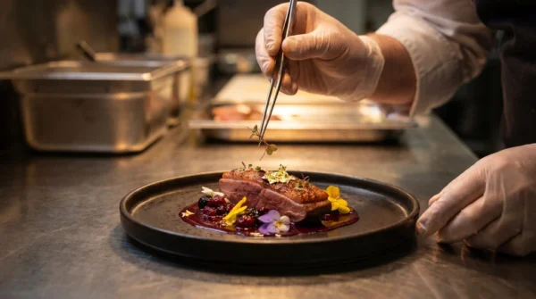 Chef Fine Dining Plating Restaurant Food Photo