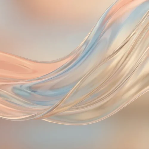 Pastel Peach Blue Glass Wave Background