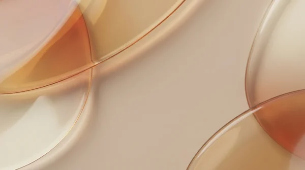 Beige Orange Glass Curve Abstract Background