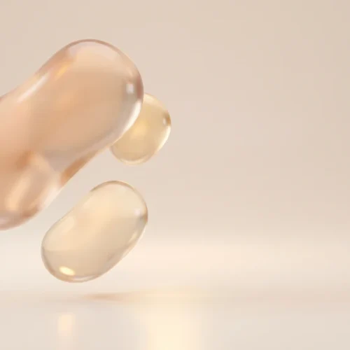 Beige Peach Floating Liquid Gel Background