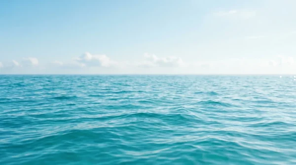 Turquoise Sea Background with Gentle Waves