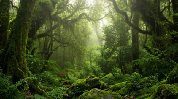 Deep Green Nature Background