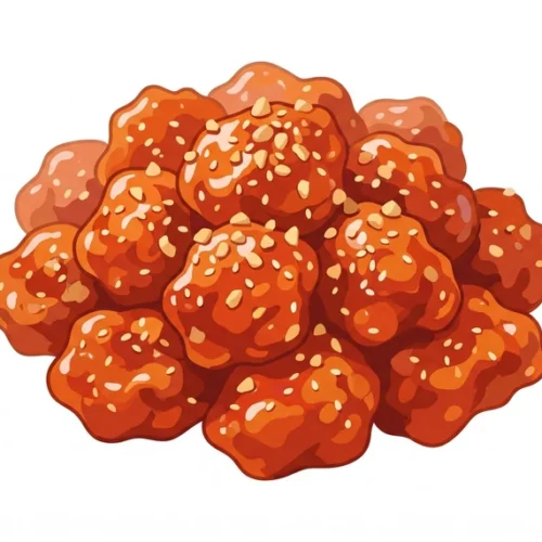 Dakgangjeong Korean Food Illustration