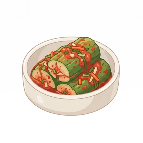 Oi Sobagi Korean Food Illustration