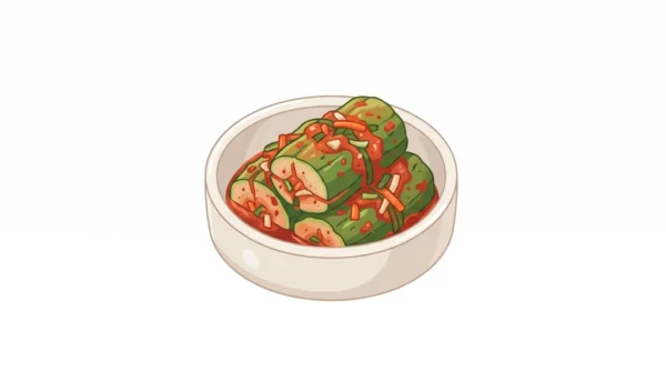 Oi Sobagi Korean Food Illustration