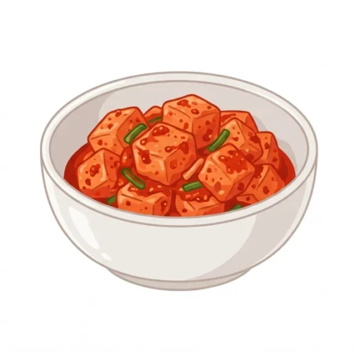 Kkakdugi Korean Food Illustration