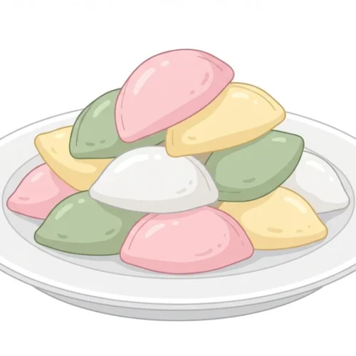 Songpyeon Korean Food Illustration