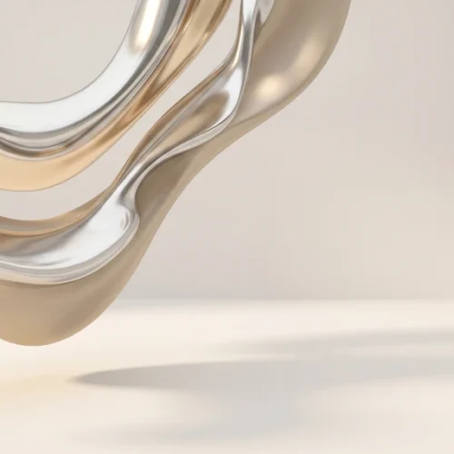 Beige Glass Ribbon Minimal Abstract Background