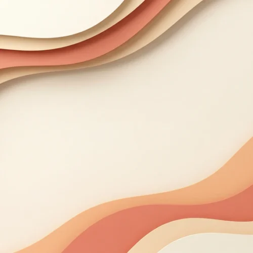 Warm Peach Layered Wave Abstract Background