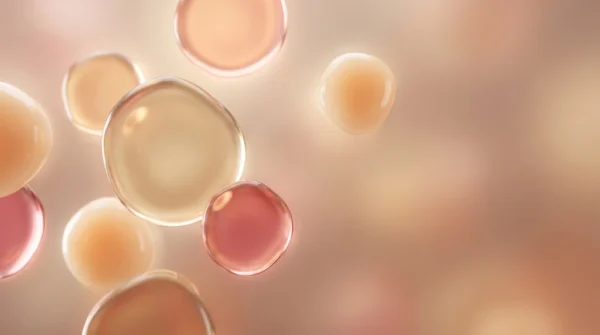 Peach Gold Bubble Bokeh Abstract Background
