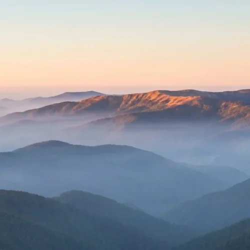 Sunlit Mountain Ridge Background Sunlit Mountain Ridge Background