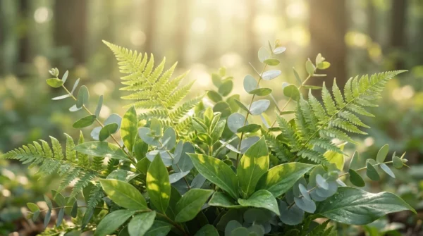 Green Leaf Light Background