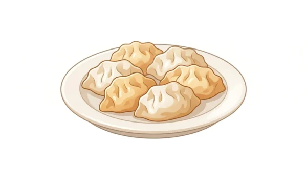 Mandu Korean Food Illustration