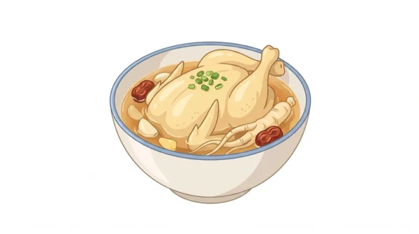 Samgyetang Korean Food Illustration