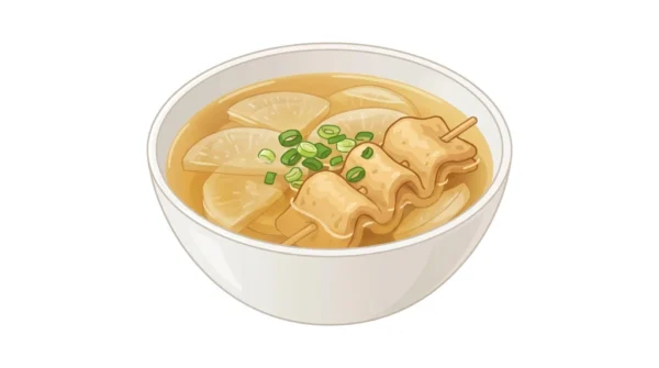 Eomuk Tang Korean Food Illustration