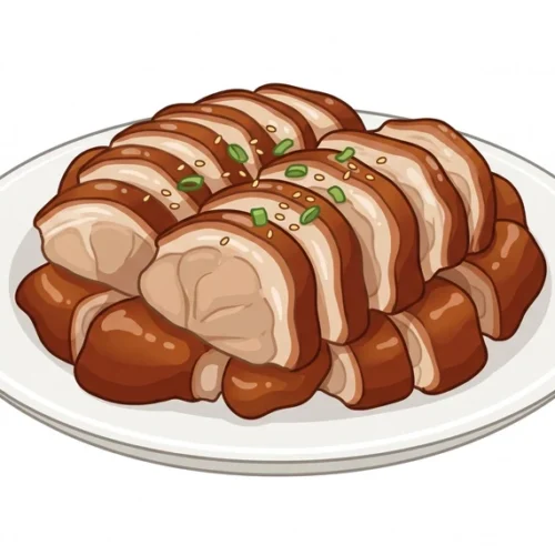 Jokbal Korean Food Illustration