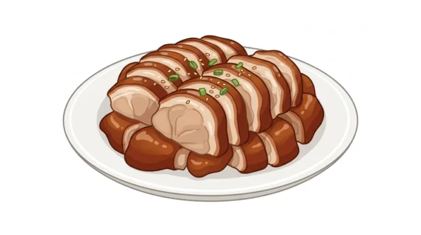 Jokbal Korean Food Illustration
