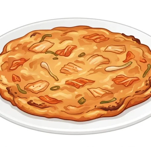 Kimchi Jeon Korean Food Illustration