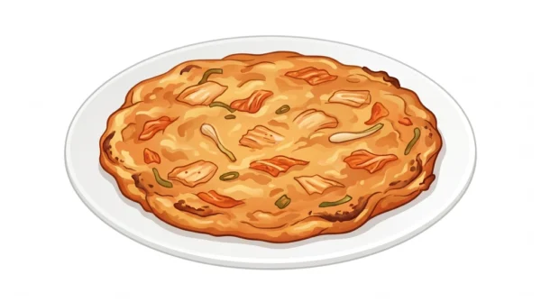 Kimchi Jeon Korean Food Illustration Kimchi Jeon Korean Food Illustration