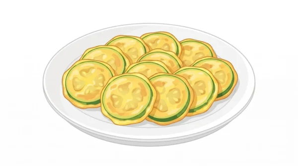 Hobak Jeon Korean Food Illustration Hobak Jeon Korean Food Illustration