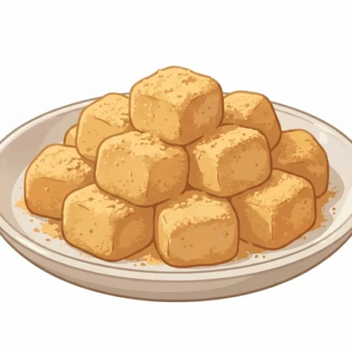 Injeolmi Korean Food Illustration