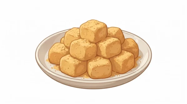 Injeolmi Korean Food Illustration