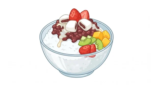 Patbingsu Korean Food Illustration Patbingsu Korean Food Illustration