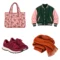 Autumn Lifestyle Clipart Set | Tote Bag, Varsity Jacket, Sneakers, Scarf, Umbrella, Thermos & Yoga Watercolor Illustrations