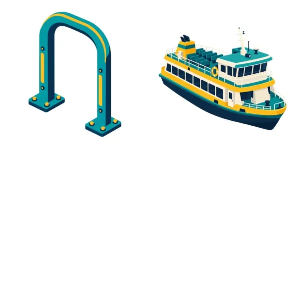 Urban Transport Geometric Clipart and Digital Stickers, 12 Images, Transparent PNG for Travel Planners